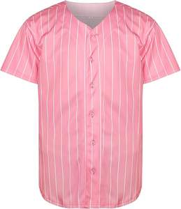 Camisetas de béisbol con botones personalizables para adultos, diseño único con características transpirables, hechas en fábrica para ropa informal - Product Image 2