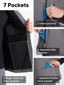 Greener Golf personalizado al aire libre SoftShell sublimación chaleco al aire libre chaqueta sin mangas Camping senderismo chaleco deportes invierno Golf chaleco - Product Image 4