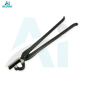 ALMAC Heavy Duty resistente a la corrosión cocodrilo Clincher negro recubierto cuello de ganso herradura aplicador instrumento quirúrgico - Product Image 1