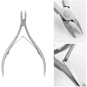 MORGANS INDUSTRIES <b>Professional</b> Stainless Steel <b>Nail</b> <b>Clipper</b> 9.2cm Straight Blade Sharp Tip Wide Jaw Opening Durable for Finger - Product Image 5