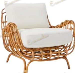 Silla de comedor de caña de bambú de lujo ecológica antigua moderna para uso en villas y parques, muebles de comedor para interiores y exteriores - Product Image 6