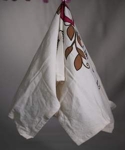 Wholesale 100% Organic Cotton Kitchen Gift <b>Towel</b> Brown Floral Tea <b>Towel</b> Custom Logo Quick-Dry Eco-Friendly Hypoallergenic - Product Image 1