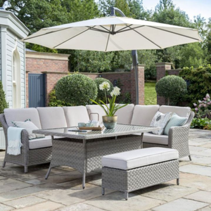 3 ans de garantie, ensemble de jardin au design moderne d'origine vietnamienne mobilier d'extérieur en aluminium et rotin imperméable pour cour et villa - Product Image 2