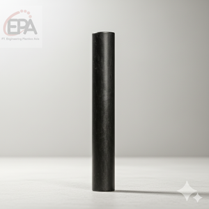 Varilla negra de HDPE de buena calidad de 55mm x 1m Plástico personalizable ideal para uso en mecanizado y fabricación industrial - Product Image 3