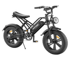 Bicicleta Eléctrica HAPPYRUN HR-G50 con Neumáticos Gruesos de 20x4.0 Pulgadas, Batería de 48V 18Ah, Motor de 750W, Velocidad Máxima de 45 km/h, Bicicleta Eléctrica Retro - Product Image 2