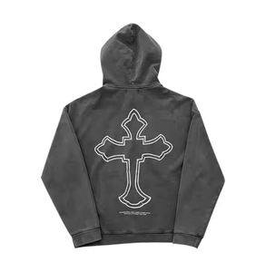 Sudadera con Capucha de Manga Larga para Hombre, Diseño Personalizado, Estampado Sólido, Impresión en Serigrafía, Estilo Urbano, 100% Algodón para Invierno - Product Image 2