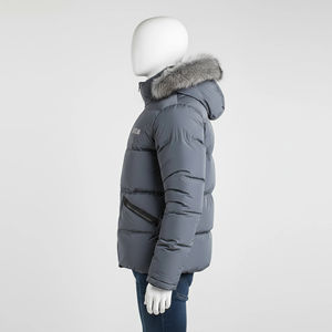 Chaqueta de Invierno para Hombre 2026, Personalizada, con Capucha de Piel Sintética, Bordado, Impermeable, Ecológica, Cálida, Acolchada, con Cierre, Chaqueta para el Frío - Product Image 2