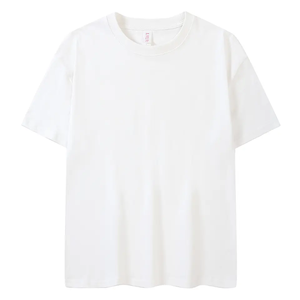 Custom OEM/ODM <b>Heavyweight</b> High Quality 100% Cotton Wholesale Mens <b>Shirts</b> Plain Cotton <b>White</b> Tshirt Tshirt Packaging - Product Image 5