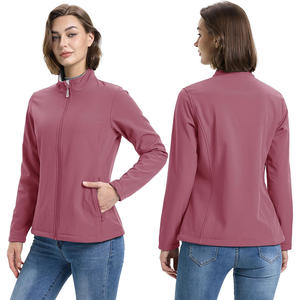Chaqueta cortavientos Softshell ligera para mujer de marca personalizada, diseño impermeable y reflectante, descuentos por pedidos a granel - Product Image 1