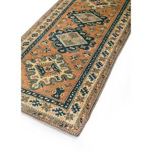 Alfombras de Lana Anudadas a Mano Nuray en Rojo y Naranja con Motivos Rectangulares y Abstractos para el Hogar, para Sala de Estar o Dormitorio - Product Image 2