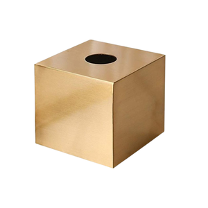 Porte-mouchoirs en métal et laiton avec matériau de qualité supérieure et style moderne pour décor haut de gamme vaisselle de table boîte à mouchoirs fantaisie moderne - Product Image 5