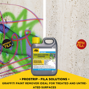 น้ำยาลอกกราฟฟิตี PROSTRIP สำหรับผนัง |   น้ำยาทำความสะอาดล้ำลึกชนิดเจล ขจัดคราบสี ป้องกันฝุ่นละออง ล้างทำความสะอาดอาคาร ใช้น้ำเป็นส่วนประกอบ เนื้อข้น แห้งเร็ว - Product Image 4