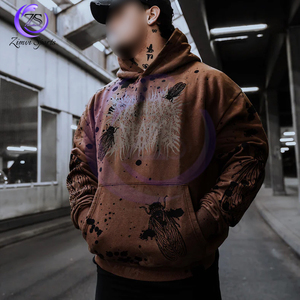 Make Own 400 Gsm Acid Wash Hoodies Winter Outer Casual Wear Lavage facile avec col à capuche de haute qualité - Product Image 1