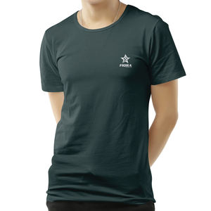 Fabricant de haute qualité 100% coton lourd 240 Gsm coupe régulière tricoté unisexe hommes col rond T-Shirts séchage rapide respirant - Product Image 6