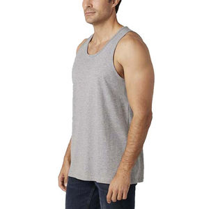 Algodón transpirable de talla grande estilo de calle ropa de hombre camisetas sin mangas ropa de verano de alta calidad gimnasio Fitness hombres camiseta sin mangas - Product Image 1