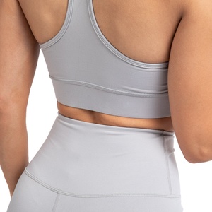 Women's High Quality Sleeveless Solid Yoga Set Active Wear Gym Plus Size XXL Custom Logo Print Rhinestone Elastic <b>Waist</b> 2 Piece - Product Image 4