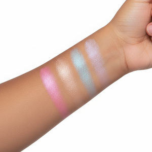 [OEM] 4 Pan Prismatic Glow <span class=keywords><strong>Highlighter</strong></span> Palette k-vẻ đẹp nướng Strobing trang điểm mặt Illuminator Pearlescent bột - Product Image 4