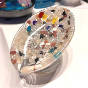 Porte-savon en résine époxy, forme personnalisée, couleur personnalisée, vente chaude, porte-savon en résine de haute qualité - Product Image 1