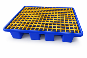 Plataforma de Contención de Derrames de Plástico Industrial de Alta Resistencia con Entrada Bidireccional y Alta Capacidad de Carga Dinámica para Almacenamiento de Barriles de Químicos y Petróleo - Product Image 3