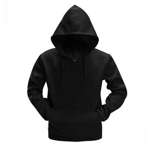 Sweat à capuche vierge 100 % polyester de haute qualité, personnalisable, style streetwear, pour hommes, prix de gros - Product Image 2