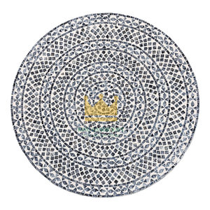 โต๊ะกาแฟเปลือกหอยมุกสีดำและสีขาวเปลือกหอยทำด้วยมือเฟอร์นิเจอร์จากเวียดนาม - Product Image 5