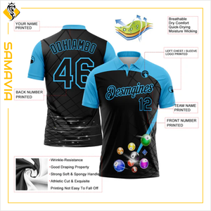 Camisetas de bolos para hombre impresas personalizadas, ropa de equipo personalizada, Polo de alta calidad, fabricante de ropa deportiva ODM - Product Image 6