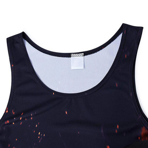 เสื้อกล้าม Ronpex International RI-230 คอกลม ดีไซน์เรียบหรู ทรงเข้ารูป ผ้าถัก พิมพ์ลายการ์ตูน สำหรับฤดูร้อน ผู้ชาย ไซส์พลัส - Product Image 3