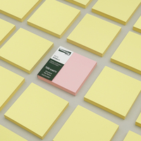 [HansolMTS] Suministro de fábrica OEM ODM 76x76mm Juego de notas adhesivas 4 colores Bloc de notas adhesivas reposicionables
