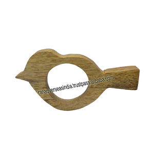 Top Seller Handmade Wooden Bird Shape <b>Napkin</b> Ring <b>Holder</b> for Birthday Wedding Party Table Decor - Product Image 5