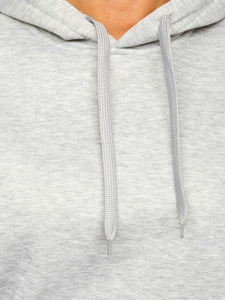 Hoodies décontractés en polaire surdimensionnés pour femmes, respirants, couleur unie, broderie sur le devant, pull personnalisé, crop top, écologiques - Product Image 4