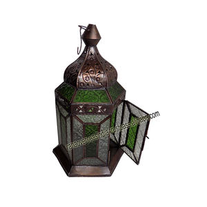 High Quality Best Selling Decorative Tea Light <b>Candle</b> Lantern Hexagonal <b>Shaped</b> Decorative Hanging <b>Candle</b> Lantern Made of Iron - Product Image 4