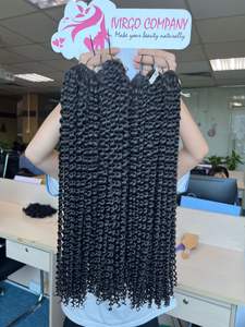 Extensión de cabello humano virgen súper estirado doble estilo rizado suelto Peluca de grado Remy calidad 10A hecha de tipo de cabello vietnamita crudo - Product Image 2