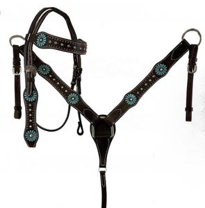 Western Headstall Nylon con hebilla de metal con nombre de marca personalizado caballo headstall occidental en bajo precio OEM y ODM - Product Image 2
