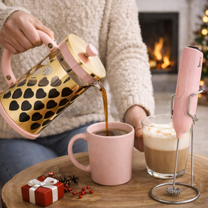 Juego de Prensa Francesa con Espumador de Leche, Juego de Regalo para Café <span class=keywords><strong>Dulce</strong></span> por la Mañana para el Hogar - Product Image 5
