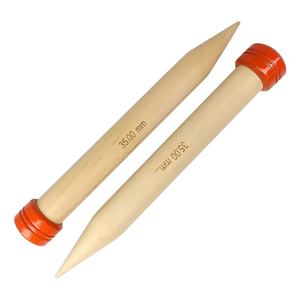 Vente chaude 18 pièces ensemble d'aiguilles à tricoter en bois petit à grand 2-10mm robuste rond fil émoussé aiguilles à tricoter trousse à outils - Product Image 2