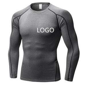 Sublimation Printed Spandex Bjj Quick-dry Men <b>Compression</b> <b>Shirt</b> Top Long Sleeve Sports Baselayer Running Dry Rash Guard - Product Image 4