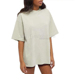 Camiseta básica informal de algodón para mujer, de manga corta, cómoda, transpirable, de ajuste relajado, sencilla, esencial para el verano, moderna, para uso diario. - Product Image 1