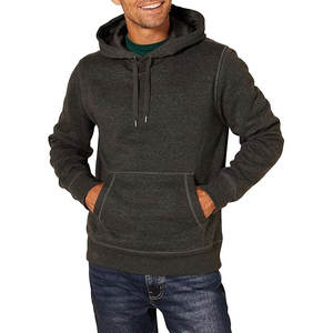 Meilleure vente hiver sweat à capuche streetwear vintage en coton avec poche broderie personnalisée haute qualité polaire technique unisexe - Product Image 1