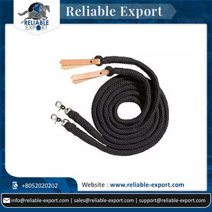 Riendas de caballo de algodón puro de alta resistencia, cabestro ecuestre cómodo y duradero y Cuerda de plomo para montar - Product Image 6