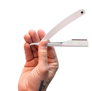 2024 meilleure vente jetable en acier inoxydable barbier rasoir couleur unie poignée pliante cheveux visage corps outil haut nouveauté poudre - Product Image 3