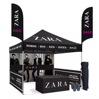 Auvent d'événement pliable 3x3 promotionnel, impression personnalisée, tente pop up, affichage du logo de la fête, chapiteau de mariage, auvent de gazebo, tentes d'exposition commerciale
