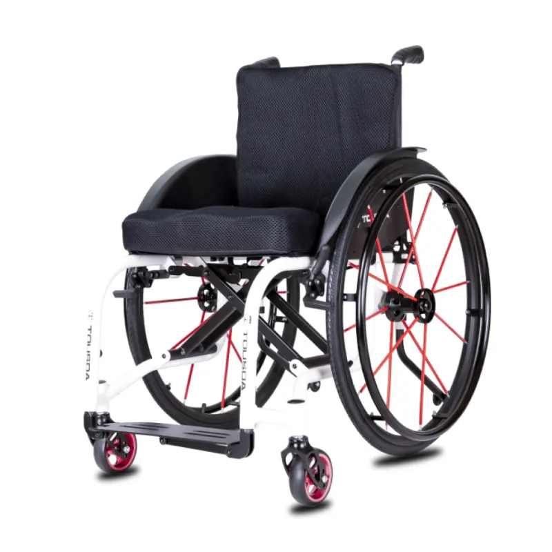 FHLY01L كرسي متحرك رياضي من الألمونيوم خفيف الوزن للكبار من مصنع المعدات الأصلي عربة أطفال كرسي متحرك بعجلات خلفية سريعة الإصدار من المصنع