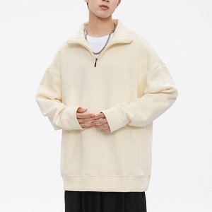 Hombres Mujeres Media cremallera para POLO Top Casual Medio cuello alto Cremallera Pullover Sudadera Sudaderas con capucha de moda para hombres - Product Image 1