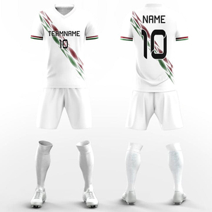Uniformes de Fútbol de Manga Corta Transpirables con Logotipo Personalizado, Diseño 2025, 100% Poliéster, Hechos a Medida, en Venta - Product Image 1