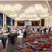 Tapis Axminster en nylon 6.6 durable à motifs pour casino et salle de jeux, usage intensif