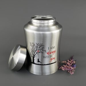 โกศเผาศพขนาดใหญ่สำหรับผู้ใหญ่ชายและหญิงส่วนบุคคล 'I AM you' กระเป๋ากำมะหยี่ห่อสัตว์เลี้ยงโกศ - Product Image 4