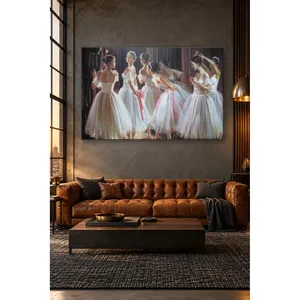 Impression sur toile « Les ballerines Fida se préparent en coulisses » - Product Image 5