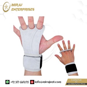 ถุงมือออกกําลังกายป้องกันฝ่ามือสําหรับดัมเบลแบบดึงขึ้นยิมนาสติก Cowhide ยกน้ําหนักมือจับการออกกําลังกายยกกําลัง - Product Image 5