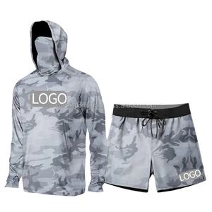 Sudadera de Pesca con Capucha y Máscara, de Secado Rápido, Transpirable, Impermeable, de Talla Grande, con Diseño Personalizado - Product Image 1