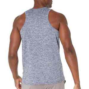 Camisetas sin mangas de poliéster transpirables por sublimación de punto de alta calidad, camiseta de entrenamiento ligera sin mangas para hombres, gimnasio, correr - Product Image 2